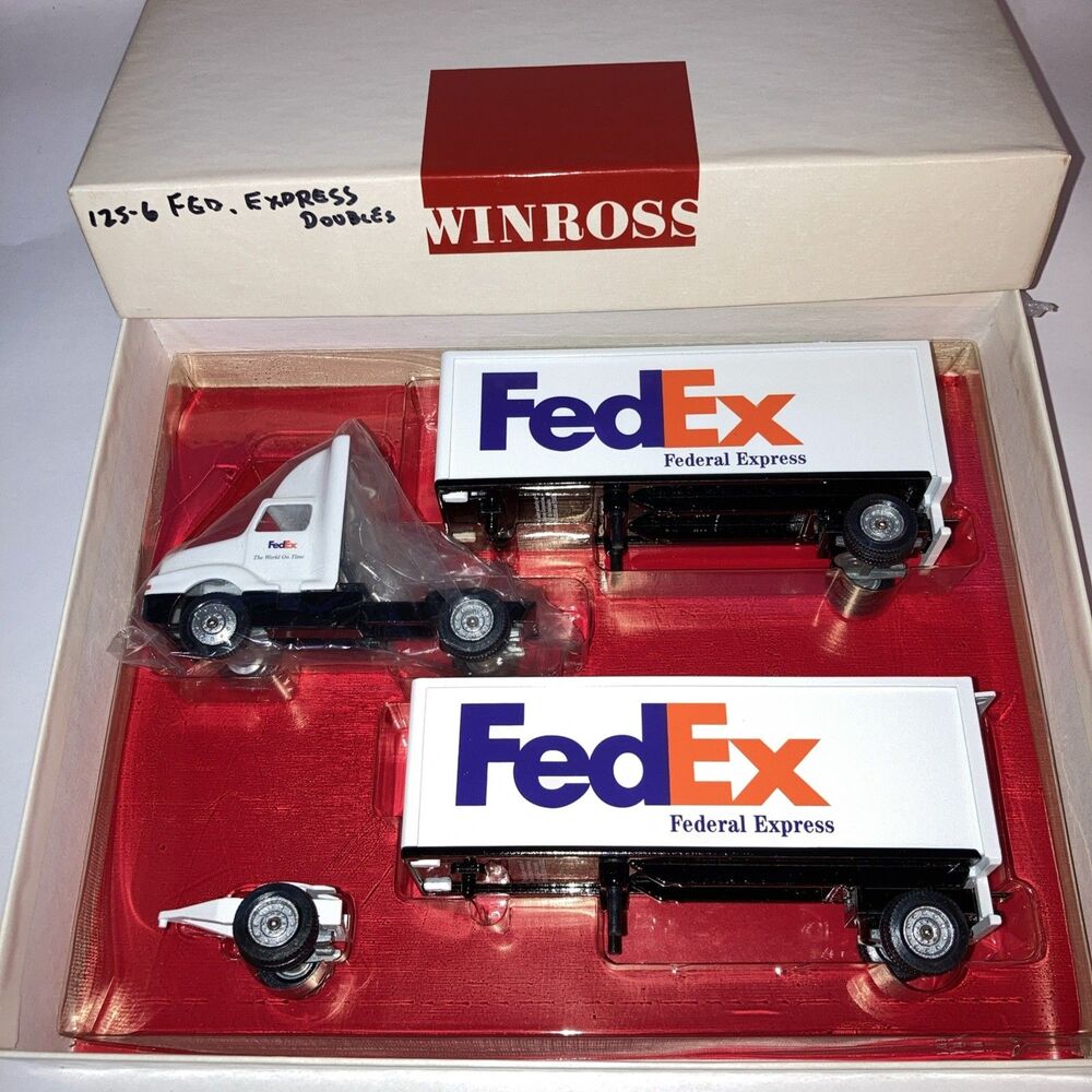 Winross Fed Ex Collectible Diecast Truck Doubles